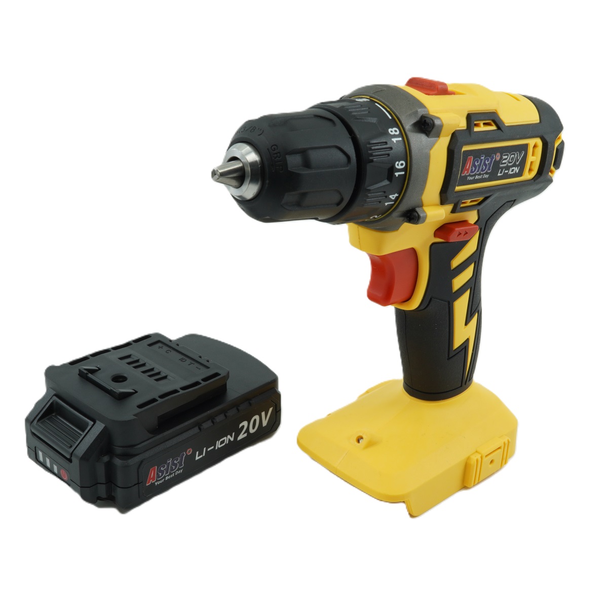 AKU GANG AE2V20A-151 AKU vrtačka 20 V, 1,5 Ah 1,4Kg GIGA Sklad 5 AE2V20A-151