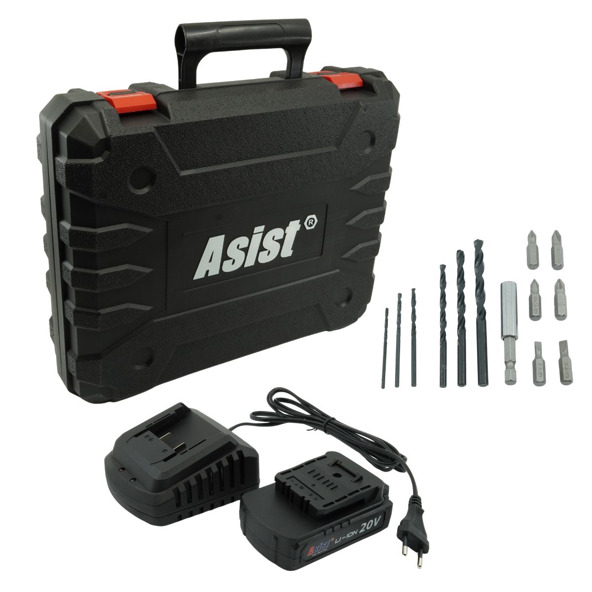 AKU GANG AE2V20AB-201P-BMC AKU vrtačka s příklepem BRUSHLESS 20 V, 2,0 Ah START SET 2Kg GIGA Sklad 5 AE2V20AB-201P-BMC