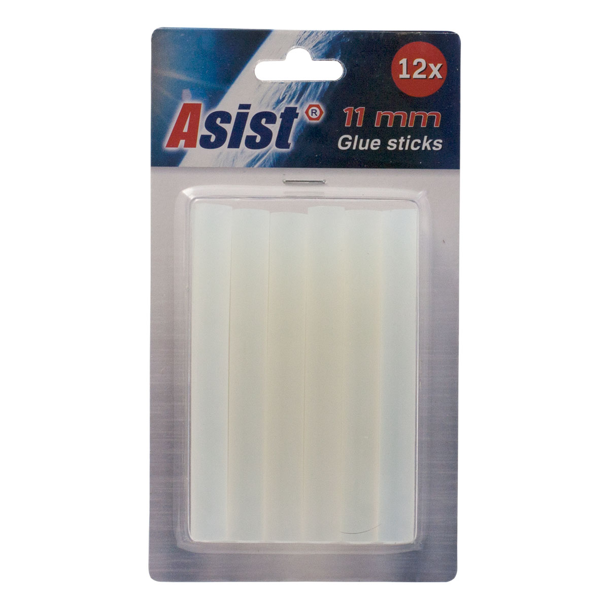 Tavné patrony 11mm, průsvitné - 12 ks ASIST 71-3204 0,13Kg GIGA Sklad 5 71-3204