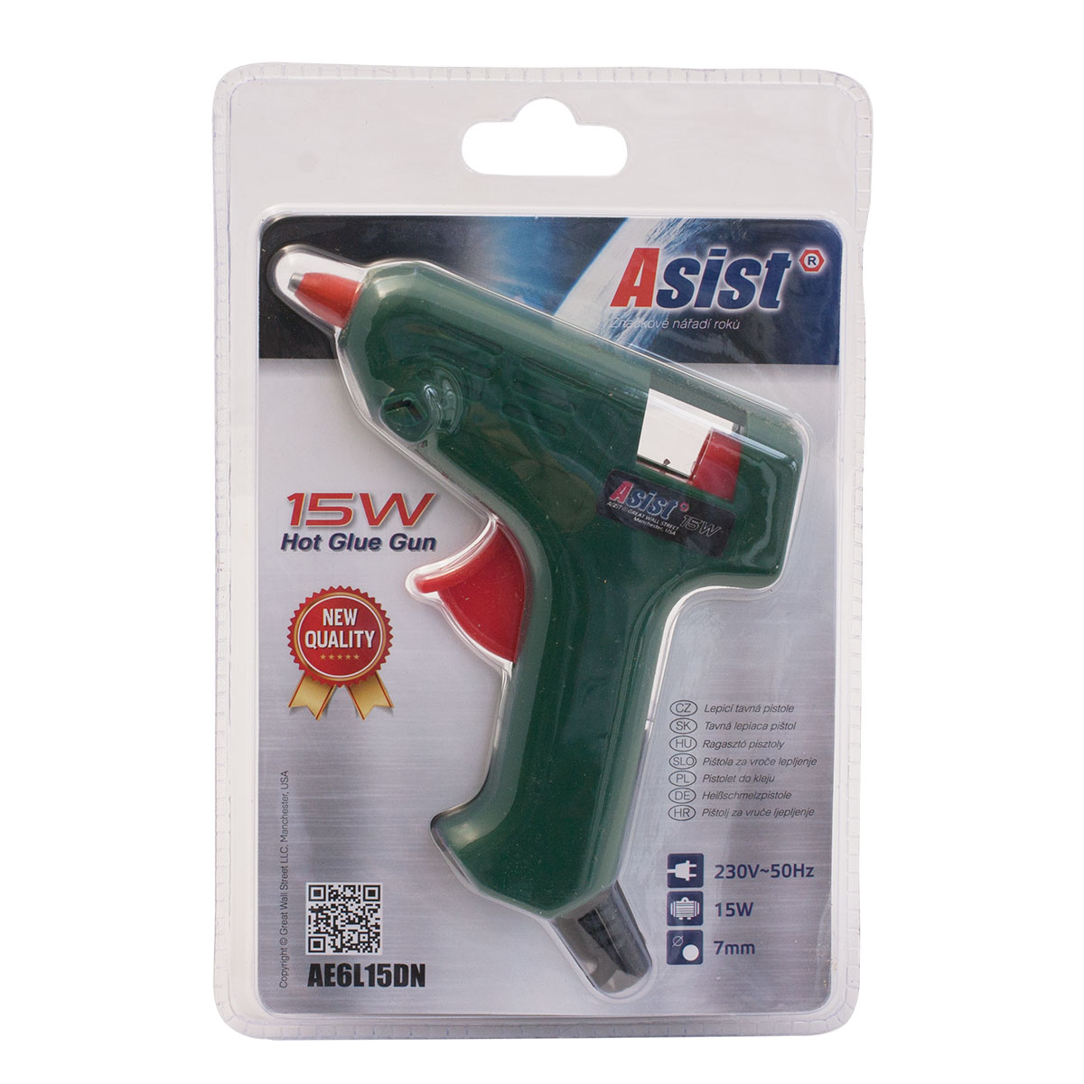 AE6L15DN-1 Tavná lepící pistole 15 W, 7 mm 0,14 Kg GIGA Sklad5 AE6L15DN-1