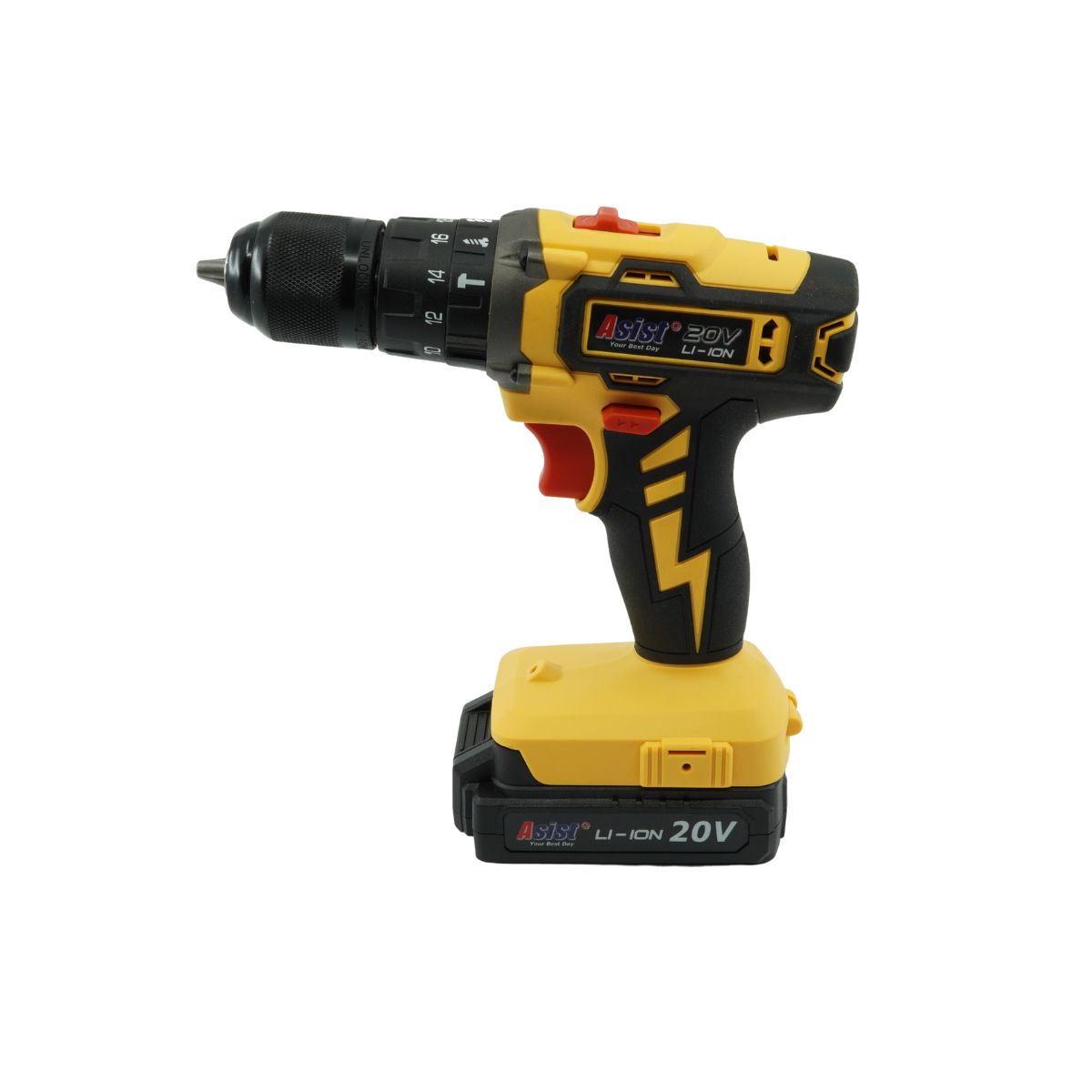 AKU GANG AE2V20A-151P AKU vrtačka s příklepem 20 V, 1,5 Ah START SET 1,4Kg GIGA Sklad 5 AE2V20A-151P