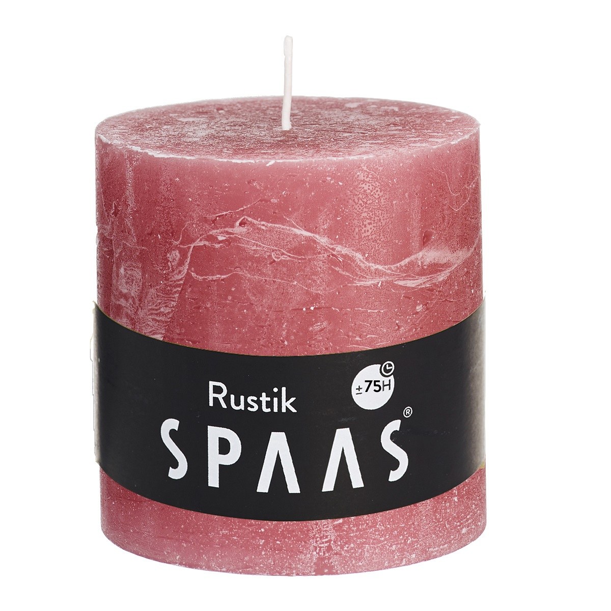 Svíčka válec rustikální 10x10cm červeno-růžová 0,74Kg GIGA Sklad 5 0633230-174