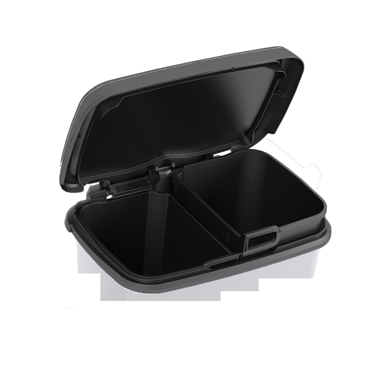 Koš na odpad Compatta Style Steel rec. 12+12L, stříbrný 2,33 Kg GIGA Sklad5 80960002383