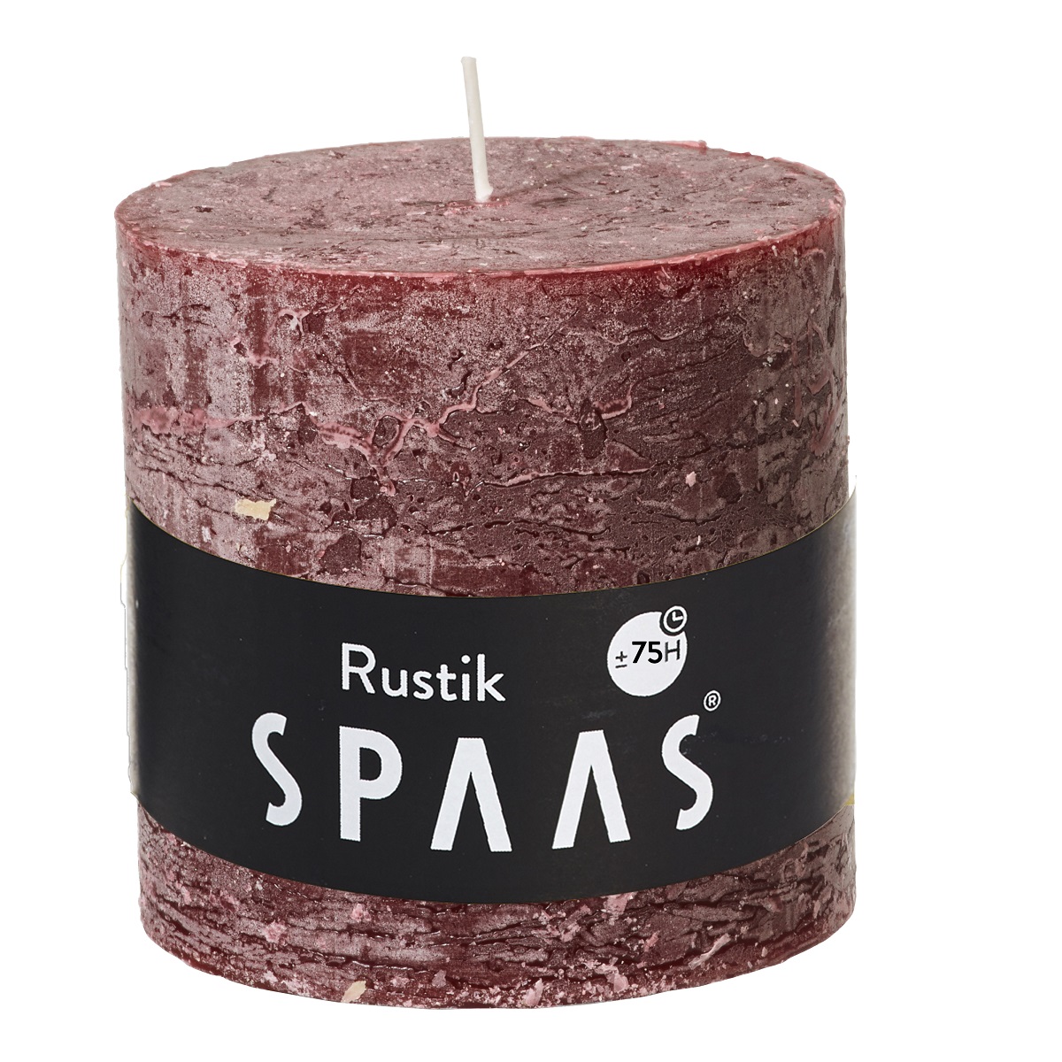 Svíčka válec rustikální 10x10cm tm.červená 0,74Kg GIGA Sklad 5 0633230-081