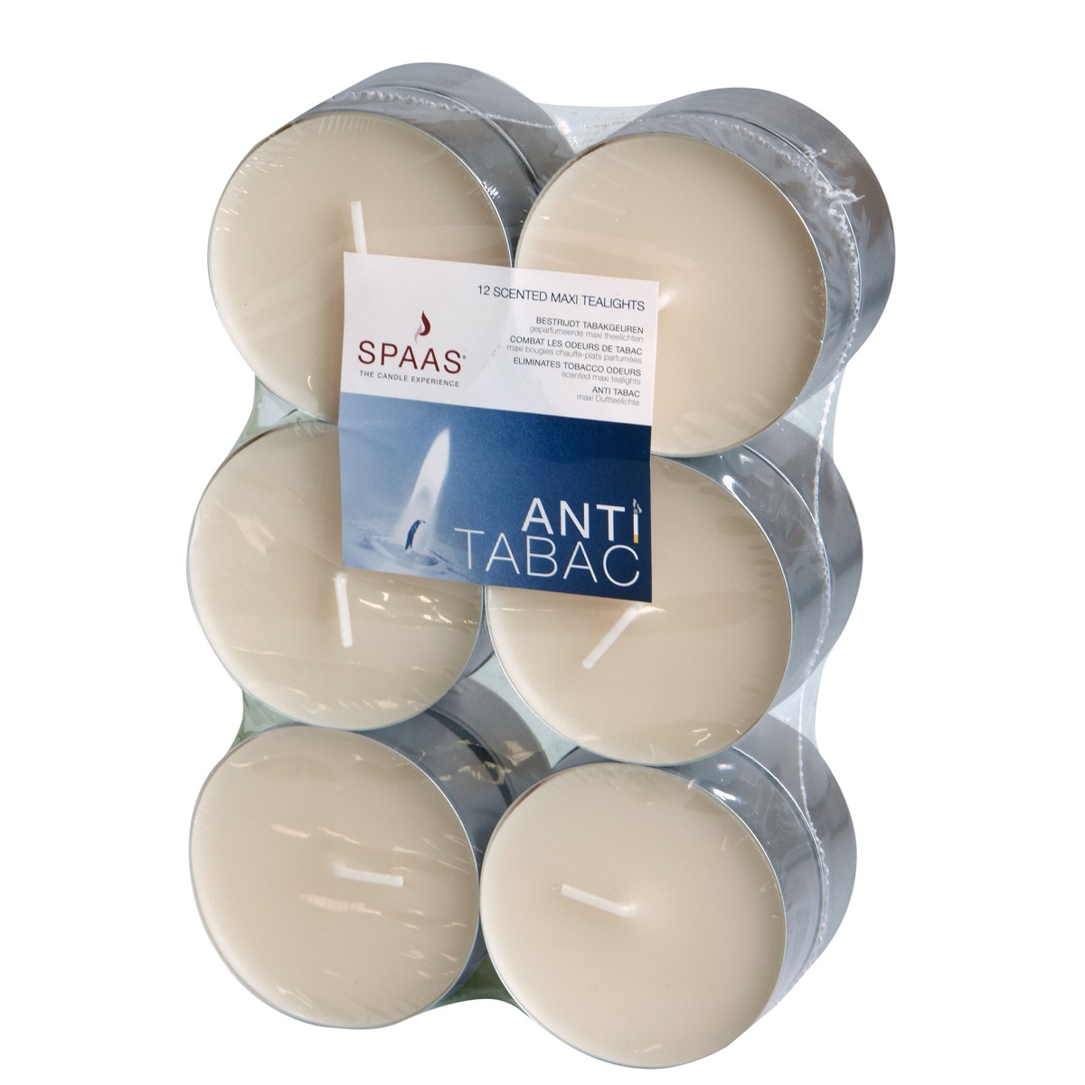 Čajové svíčky vonné MAXI 12ks anti-tabac 0,6Kg GIGA Sklad 5 0392106-037