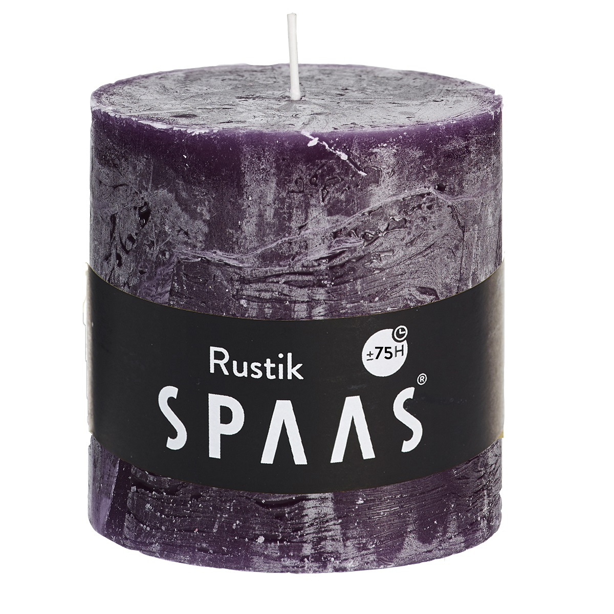 Svíčka válec rustikální 10x10cm tmavě fialová 0,74Kg GIGA Sklad 5 0633230-184