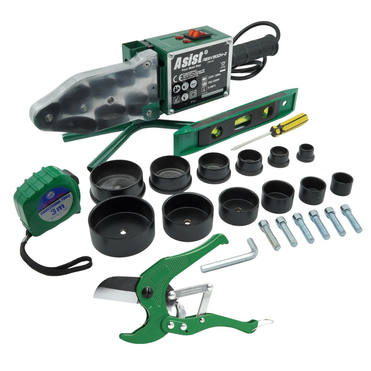 AE6V150DN-2 Svářečka plastových trubek 1500 W 4,28Kg GIGA Sklad 5 AE6V150DN-2