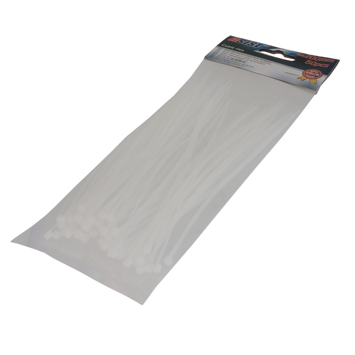 Stahovací pásky 50 ks 4x200 mm 0,04Kg GIGA Sklad 5 75-1121