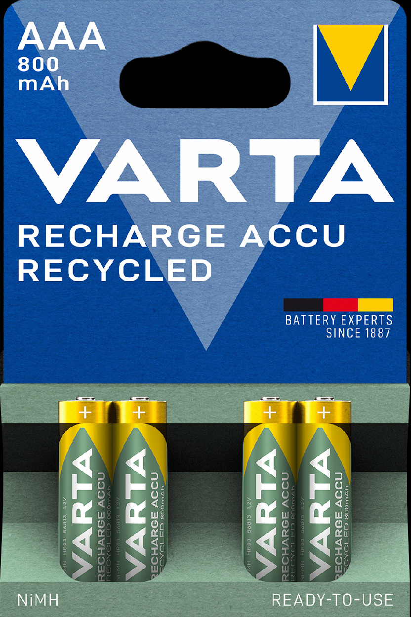 Recharge Accu Recycled 56813101404 Nabíjecí baterie AAA 800 mAh, 4 ks 0,06Kg GIGA Sklad 5 56813101404