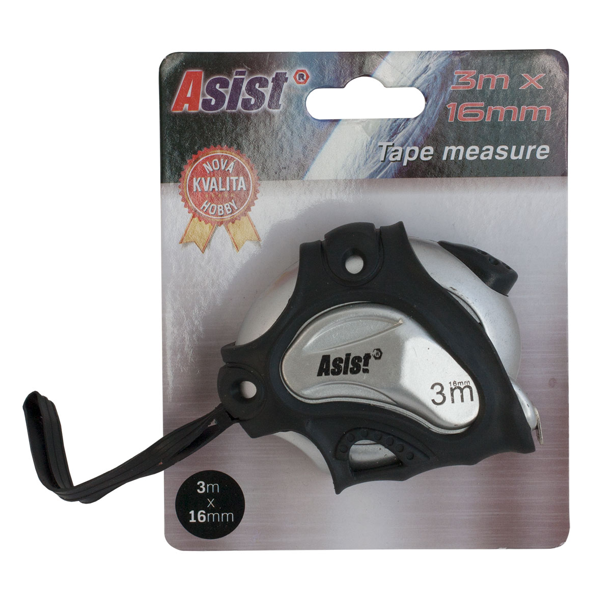 Metr svinovací - 3mx16mm ASIST 41-0403 0,14Kg GIGA Sklad 5 41-0403