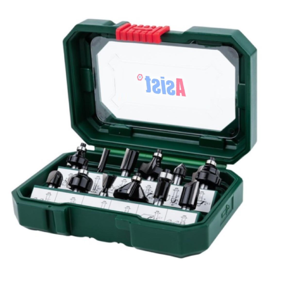 Sada fréz do horní frézky, 12 ks ASIST AR04-0202 0,54Kg GIGA Sklad 5 AR04-0202