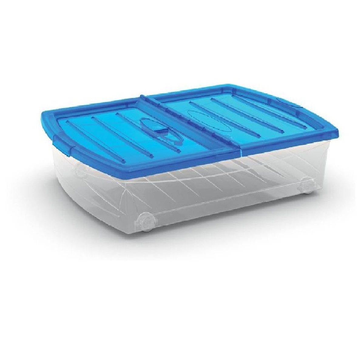 Úložný box SPINNING BOX XL 56l, modré víko 2,26Kg GIGA Sklad 5 008641WHTRTST
