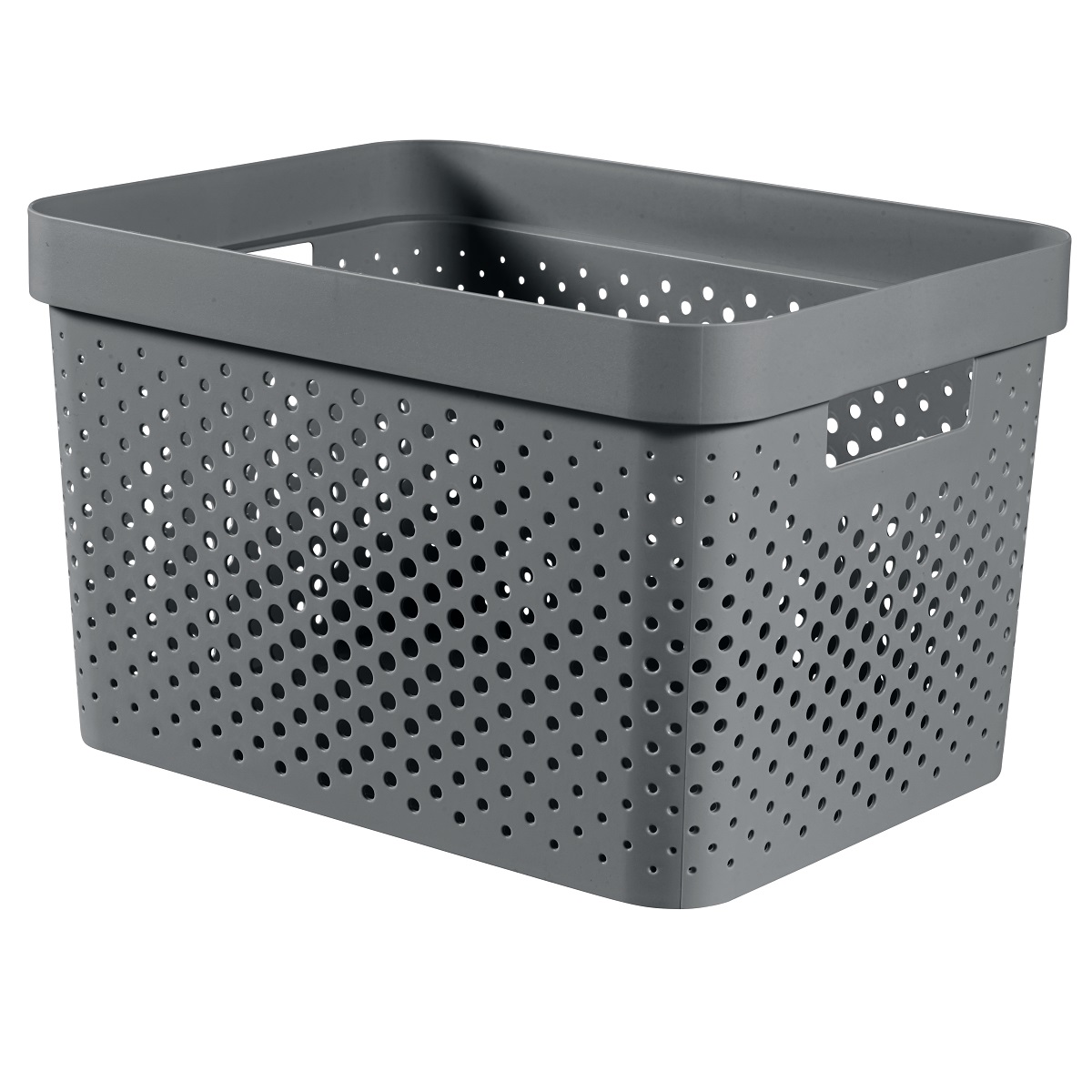 Úložný box INFINITY 17l recyklovaný plast tmavě šedý 0,41Kg GIGA Sklad 5 245661