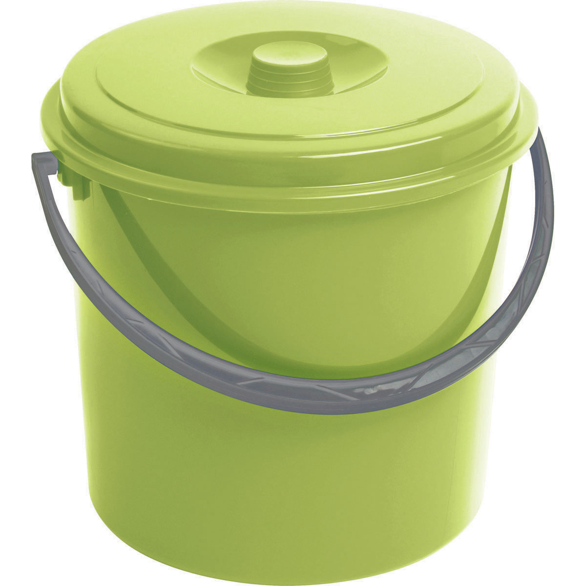 Vědro s víkem 10l zelené 0,43 Kg GIGA Sklad5 235231