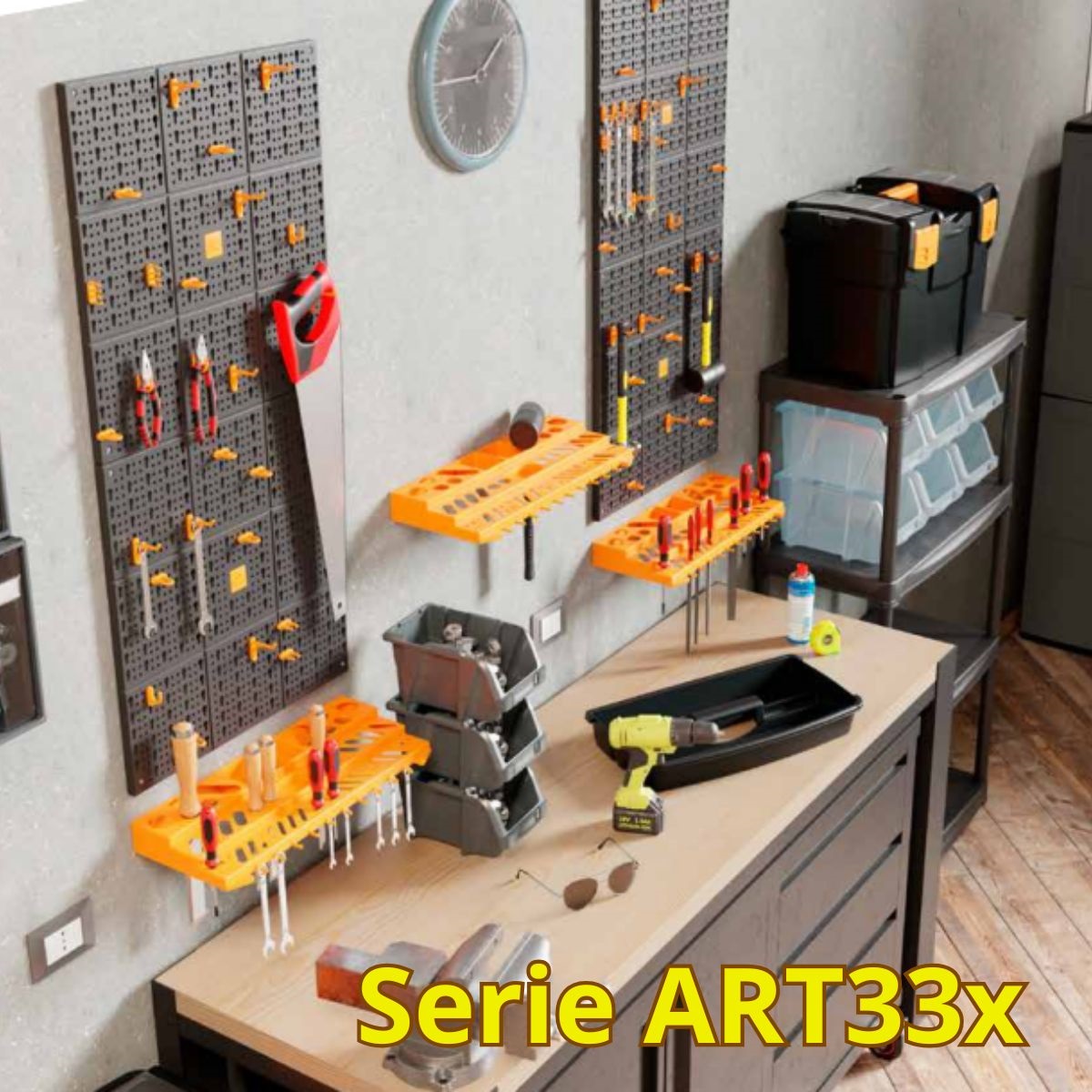 Velká nástěnná sada s držáky a háčky ART332 2,5Kg GIGA Sklad 5 ART332