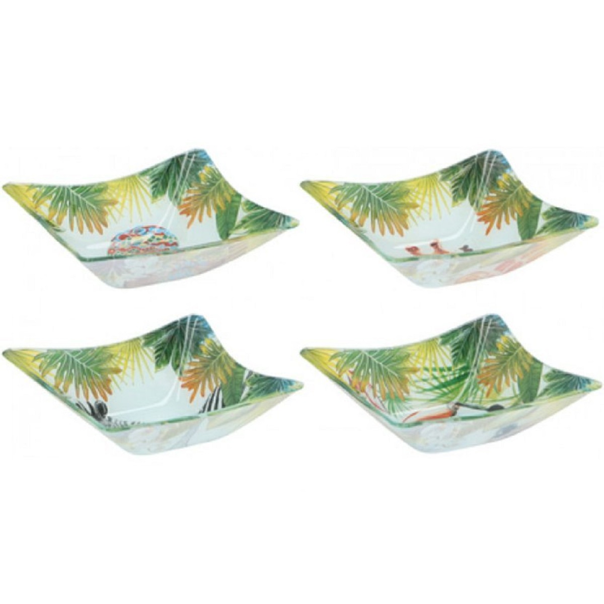 Miska dekor 15x15x5cm sklo 4druhy 0,19Kg GIGA Sklad 5 8711252164403