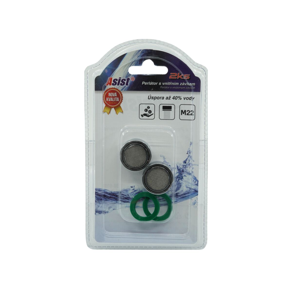 Perlátor s vnějším závitem, 2 ks 0,02Kg GIGA Sklad 5 98-0101