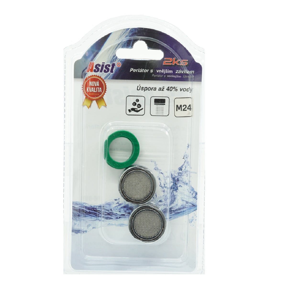 Perlátor s vnějším závitem, 2 ks 0,02Kg GIGA Sklad 5 98-0101