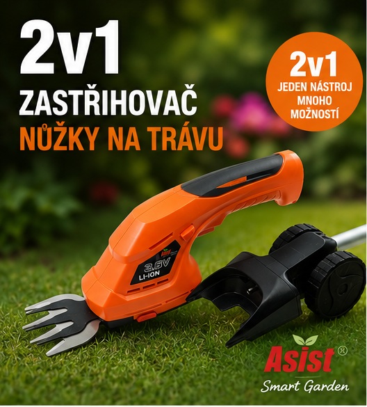 AE3N36T AKU nůžky s tyčí 3v1 3,6 V, 1,5 Ah 1,9Kg GIGA Sklad 5 AE3N36T