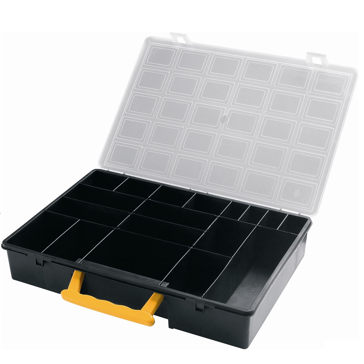 Organizér s pevnými přihrádkami a madlem, 360x252x64 mm 0,65Kg GIGA Sklad 5 ART3400