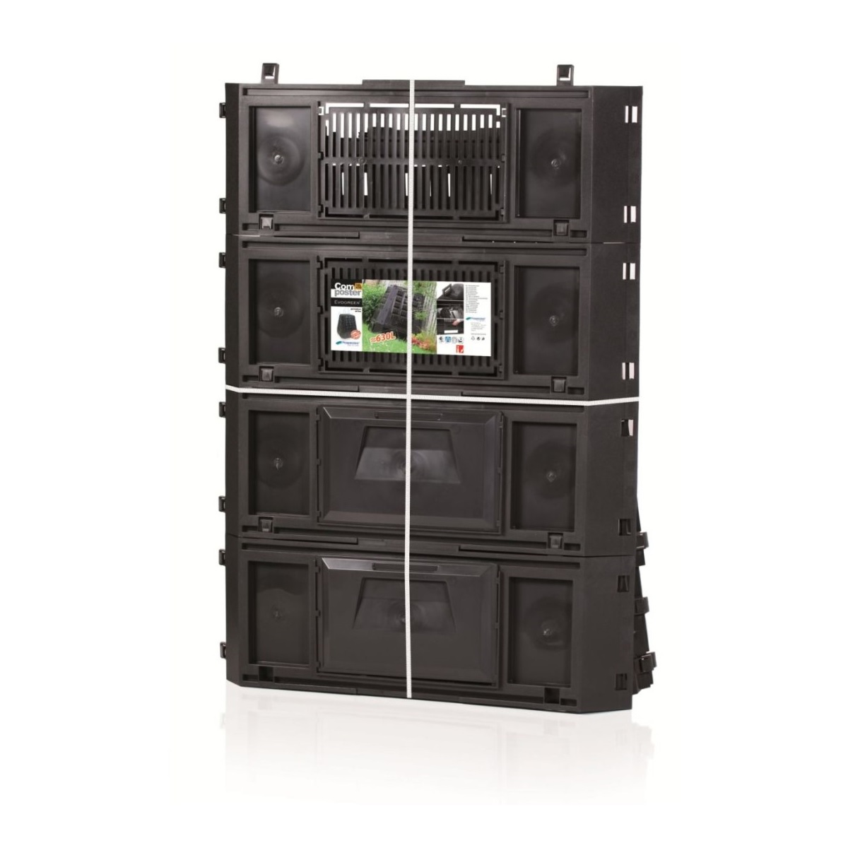 Kompostér EVOGREEN černý 630l 9,42 Kg GIGA Sklad5 PPIKEL630C-S411