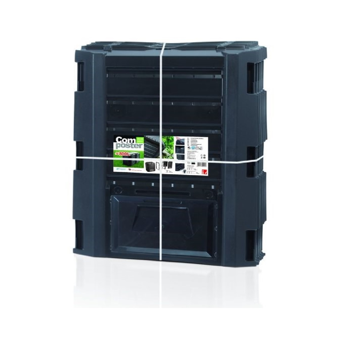 Kompostér MODULE COMPOGREEN černý 800l 9,5Kg GIGA Sklad 5 PPIKLM800C-S411