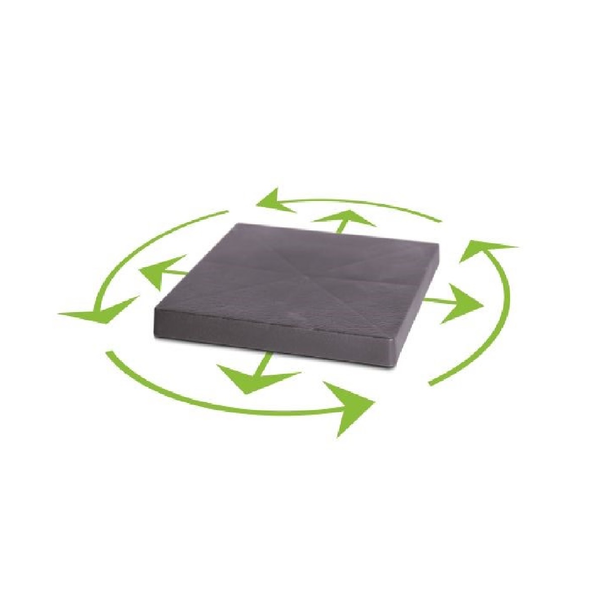Pojízdná podložka MOBILE PLATFORM SQUARE terakota 29,2cm 0,56Kg GIGA Sklad 5 PPIPMS300-R624