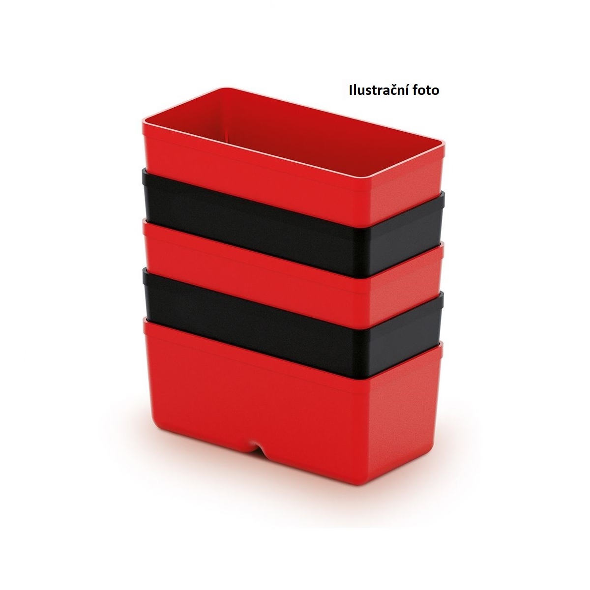 Sada 4 plastových boxů 110x110x55 mm UNITE BOX, černé 0,01Kg GIGA Sklad 5 PPKBS1111-S411