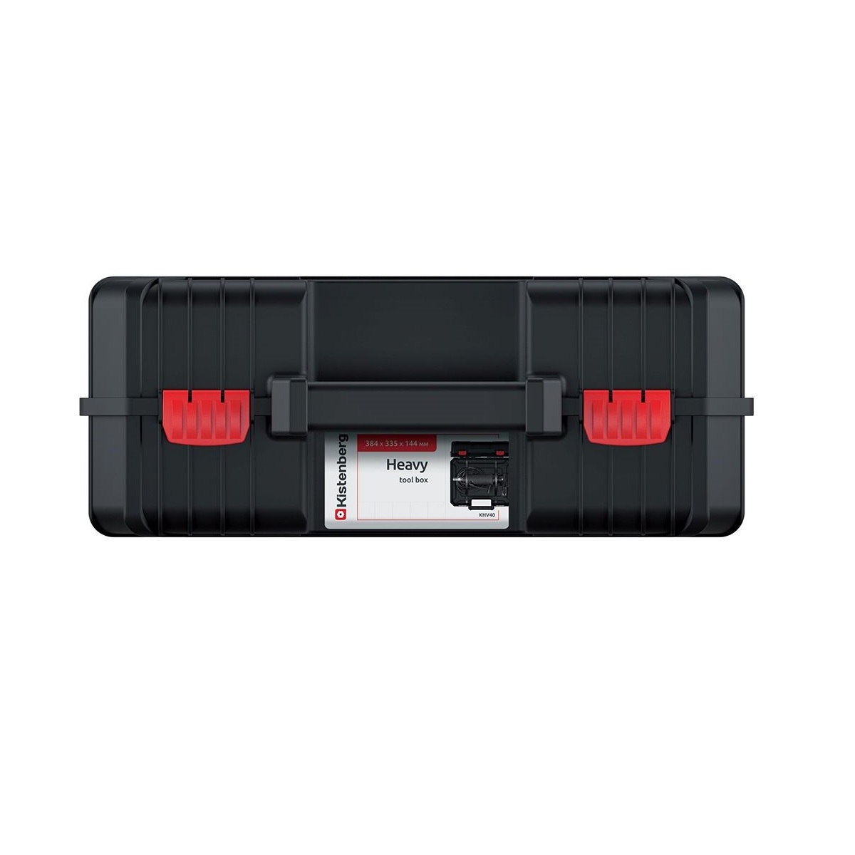 Kufr na nářadí s upevňovacími páskami HEAVY černý 384x335x144 0,85Kg GIGA Sklad 5 PPKHV40-S411