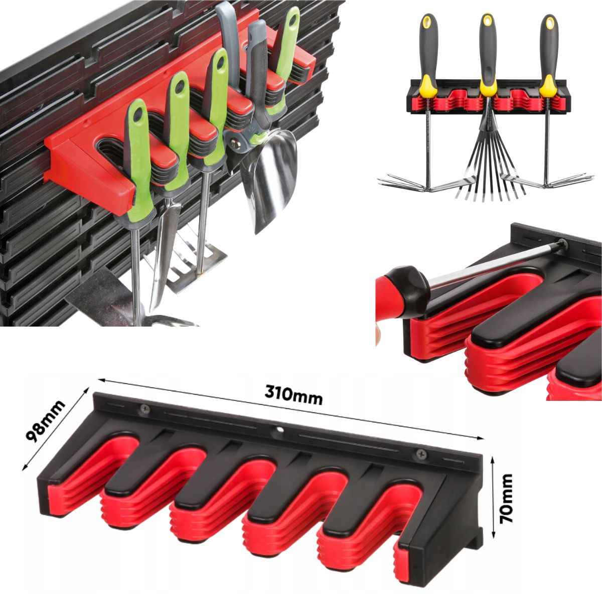 Závěsný držák MULTI HOLDER 310x98x70 černý 0,27Kg GIGA Sklad 5 PPKMH30-S411