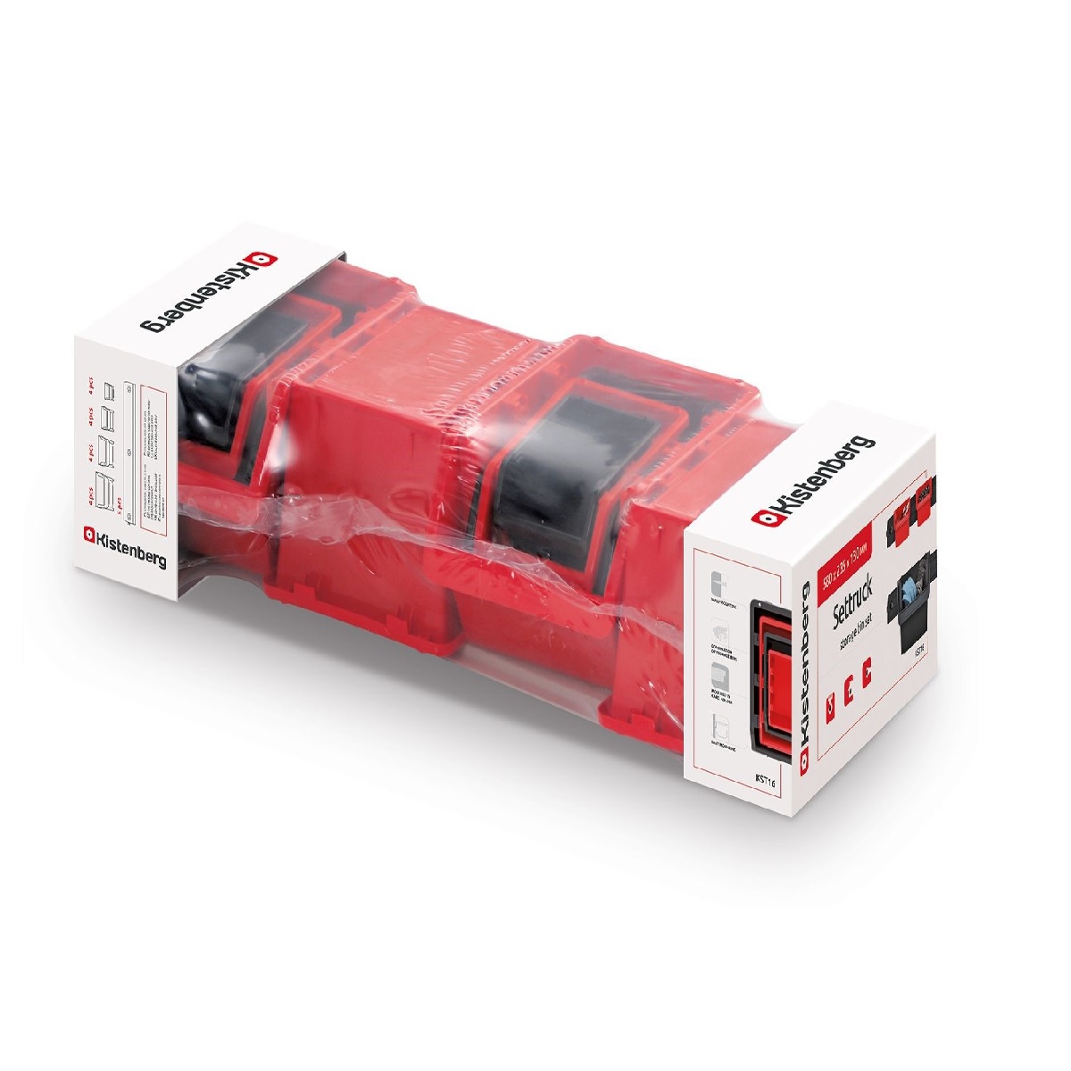 Sada boxů SETTRUCK s lištou na zeď 580x230x130 (16 boxů+5 lišt) 1,42Kg GIGA Sklad 5 PPKST16-S411_3020