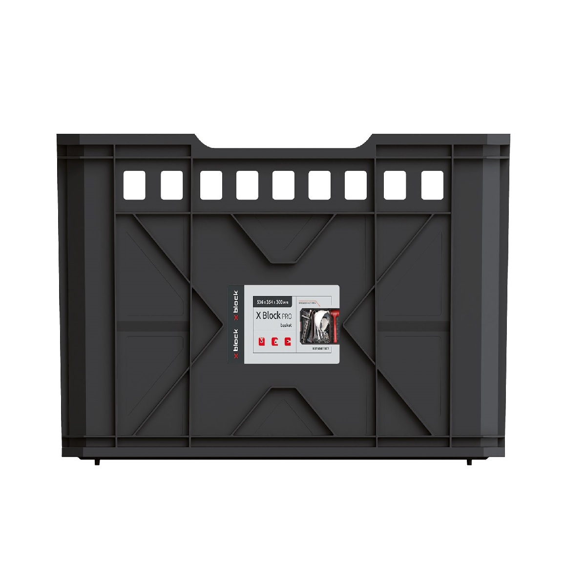 Modulární přepravní box X BLOCK PRO černý 544x362x300 1,25Kg GIGA Sklad 5 PPKXB604030C-S411