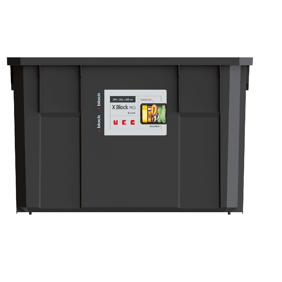 Modulární přepravní box X BLOCK PRO černý 544x362x300 1,25Kg GIGA Sklad 5 PPKXB604030C-S411