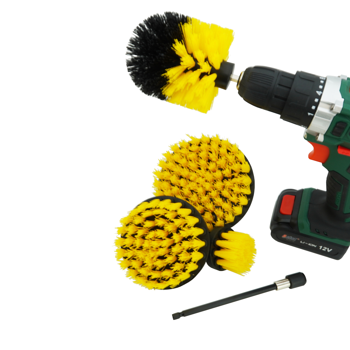 Sada univerzálních kartáčů - 4díly s nástavcem 15cm 0,54Kg GIGA Sklad 5 63-1008