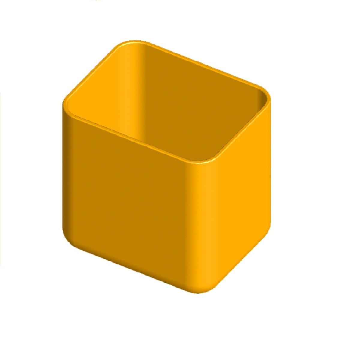 Box do zásuvek a organizérů, 57x45x64mm, žlutý 0,03Kg GIGA Sklad 5 ART190