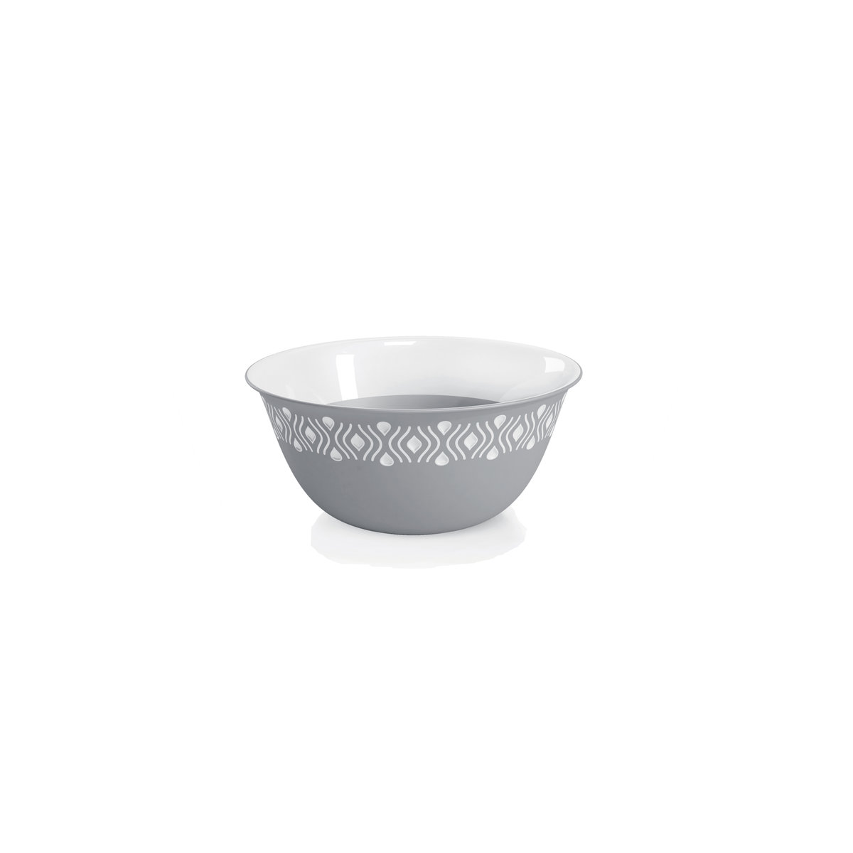 Tosca 54902 Plastová miska průměr 13 cm, bílá/šedá 0,08Kg GIGA Sklad 5 D21-54902
