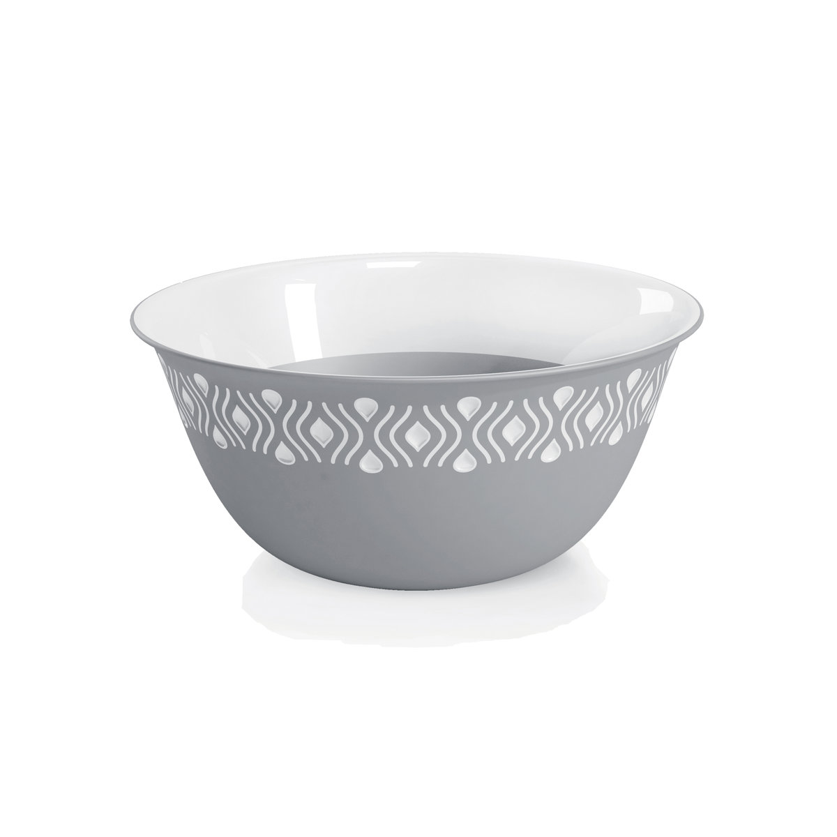 Tosca 55052 Plastová miska průměr 23 cm, bílá/šedá 0,19Kg GIGA Sklad 5 D21-55052