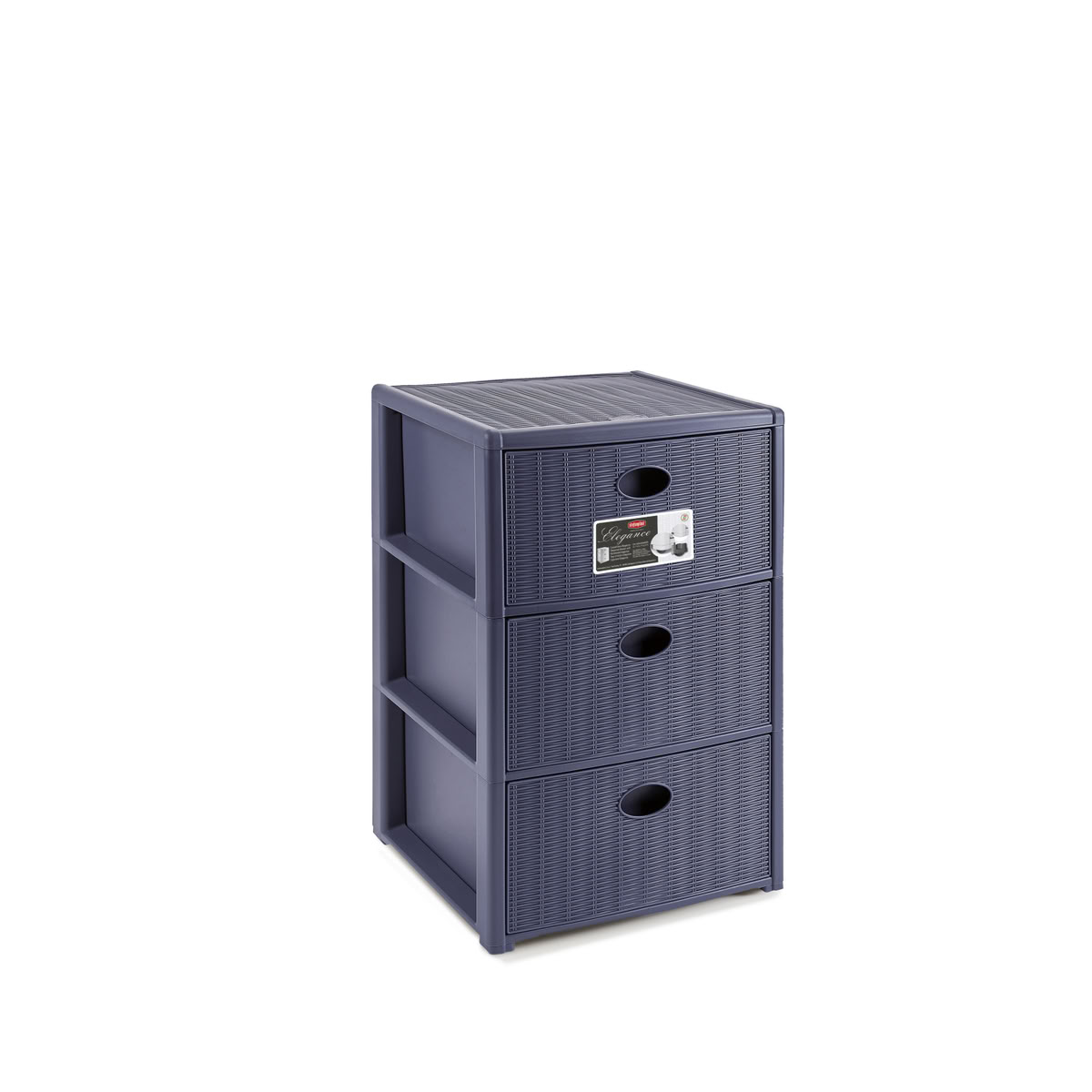 Úložný plastový regál Elegance, 3 zásuvky, modrý 3,34Kg GIGA Sklad 5 D21-30465