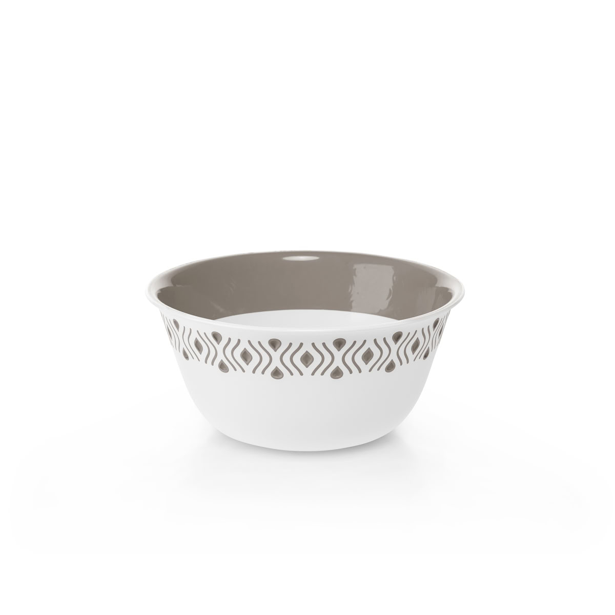 Tosca 55001 Plastová miska průměr 19 cm, bílá/světle šedá 0,13Kg GIGA Sklad 5 D21-55001