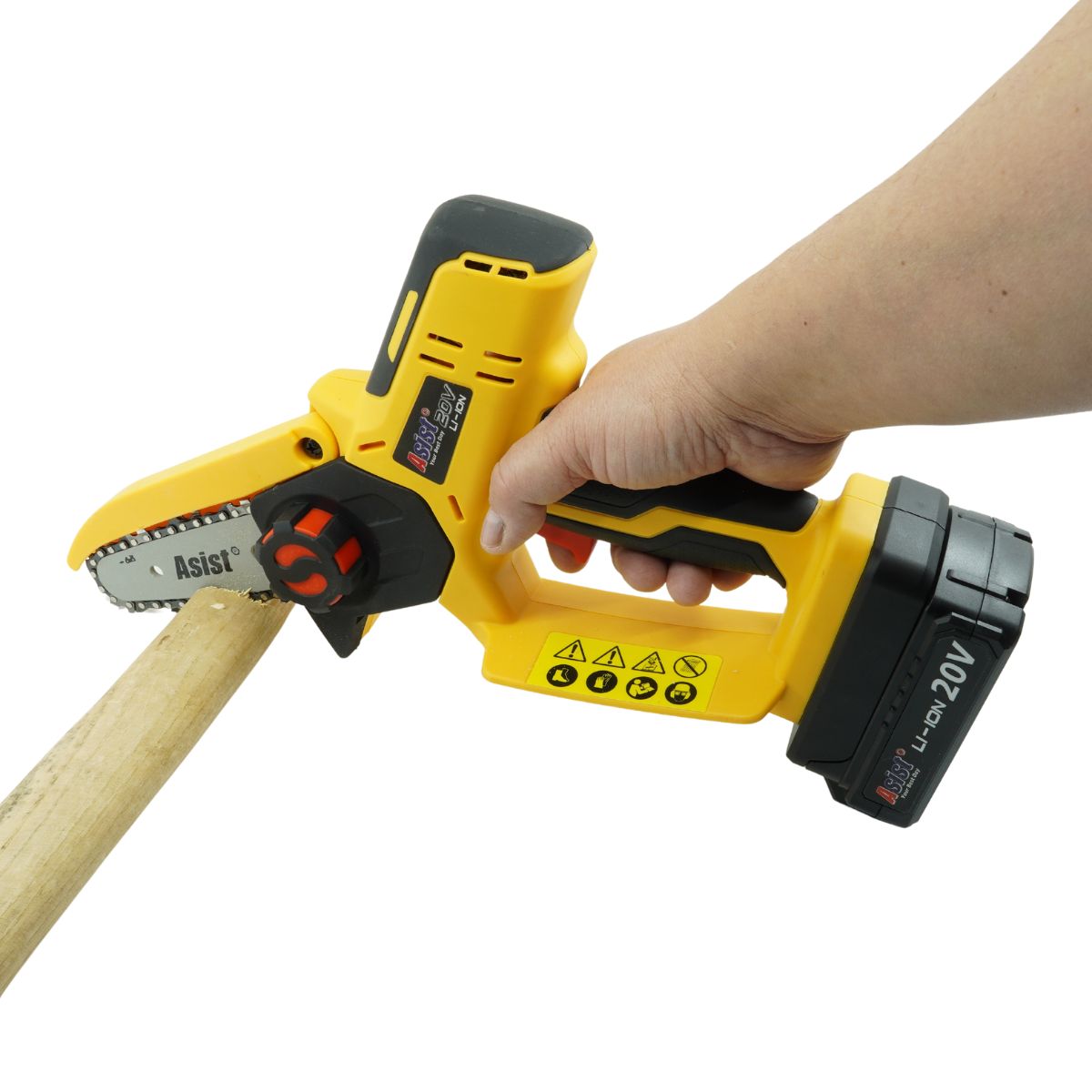 Aku řetězová pila 20V ASIST AE4P20A, řada AKU GANG! 1,6Kg GIGA Sklad 5 AE4P20A
