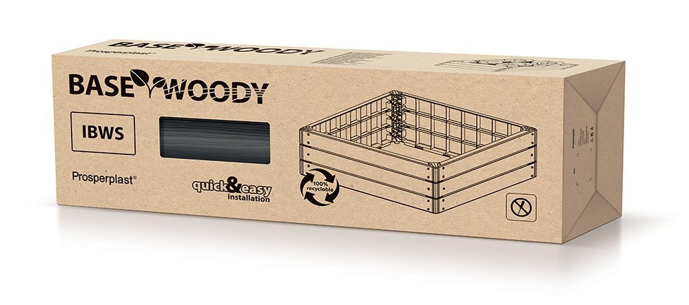 Vyvýšený záhon BASE WOODY ECO WOOD 75,6 cm, naturo ECO 3,9 Kg GIGA Sklad5 PPIBWS-4665W