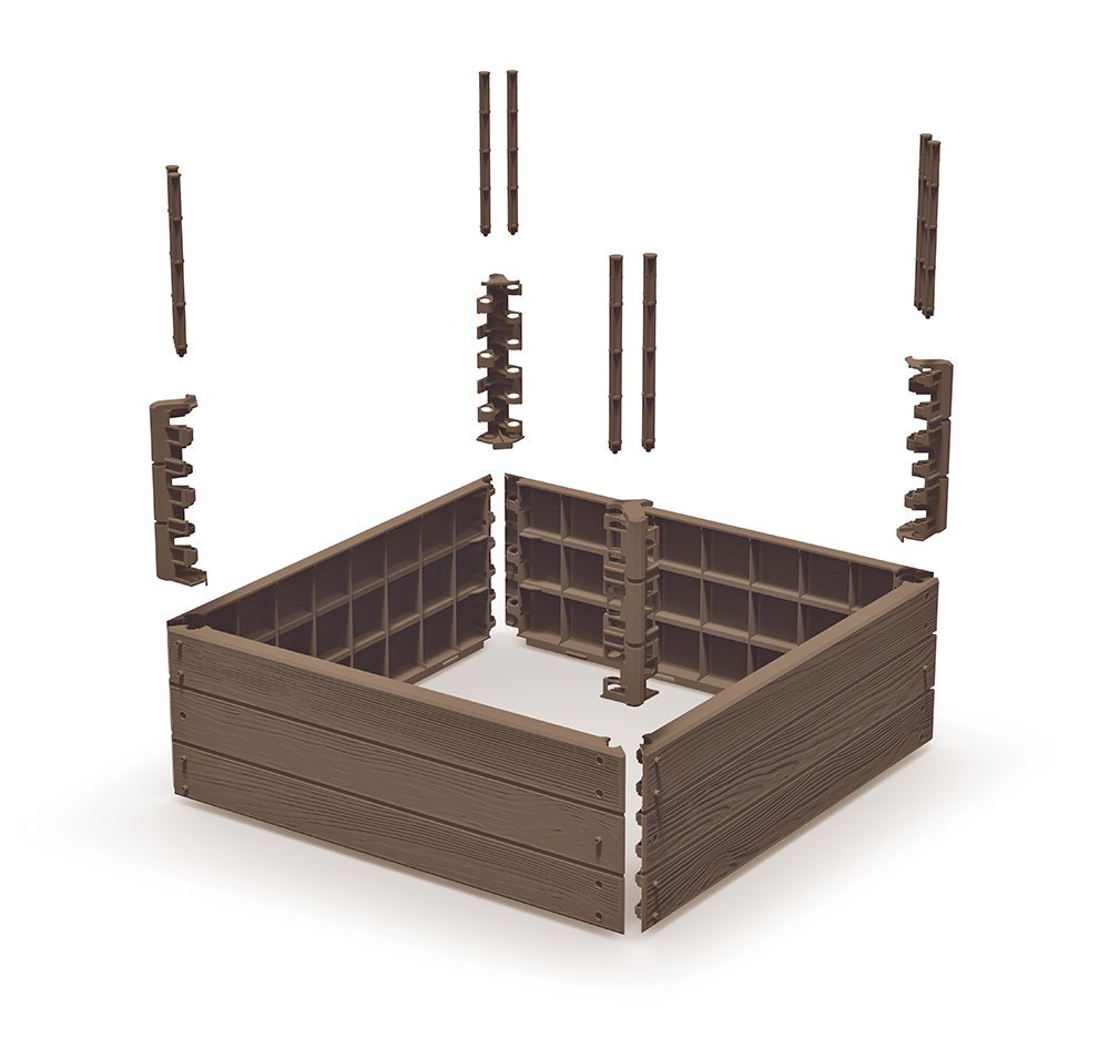 Vyvýšený záhon BASE WOODY ECO WOOD 75,6 cm, naturo ECO 3,9 Kg GIGA Sklad5 PPIBWS-4665W