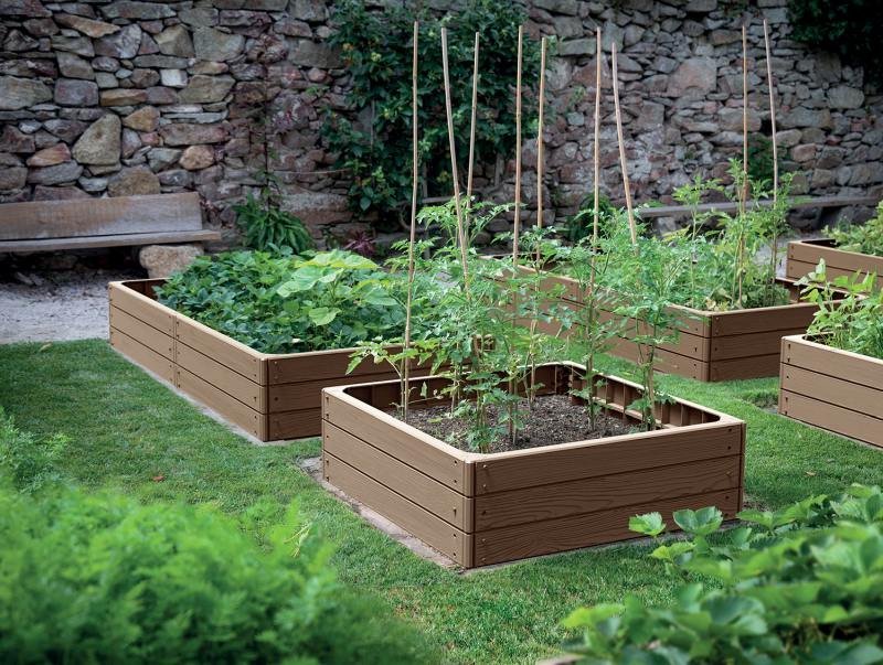 Vyvýšený záhon BASE WOODY ECO WOOD 75,6 cm, naturo ECO 3,9 Kg GIGA Sklad5 PPIBWS-4665W