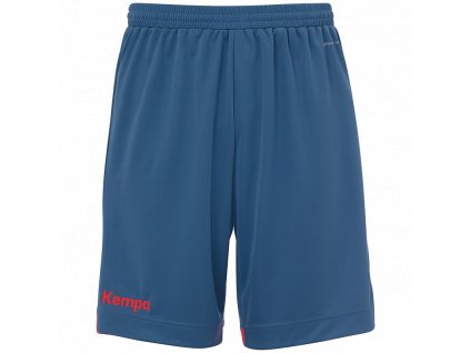 PLAYER SHORTS KIDS (Barva ice grey/fluo red, Velikost 164)