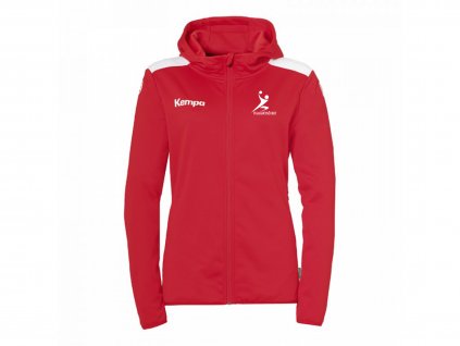 EMOTION 27 HOOD JACKET WOMEN KYNŽVART (Barva red/white, Velikost 2XL)