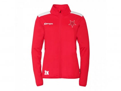 EMOTION 27 POLY JACKET WOMEN DHC SLAVIA PRAHA ML. DOROST (Barva red/white, Velikost XS)