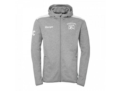 EMOTION 27 HOOD JACKET POLANKA (Barva dark grey mélange/white, Velikost 116)
