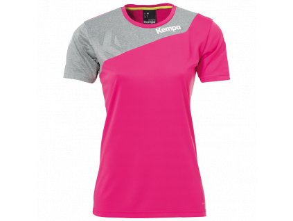 CORE 2.0 SHIRT WOMEN (Barva magenta/dark grey mélange, Velikost XS)