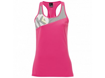 CORE 2.0 SINGLET WOMEN (Barva magenta/dark grey mélange, Velikost XS)