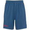 PLAYER SHORTS KIDS (Barva ice grey/fluo red, Velikost 164)